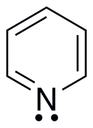 <p>6 membered ring containing nitrogen with 3 alternating double bonds</p>