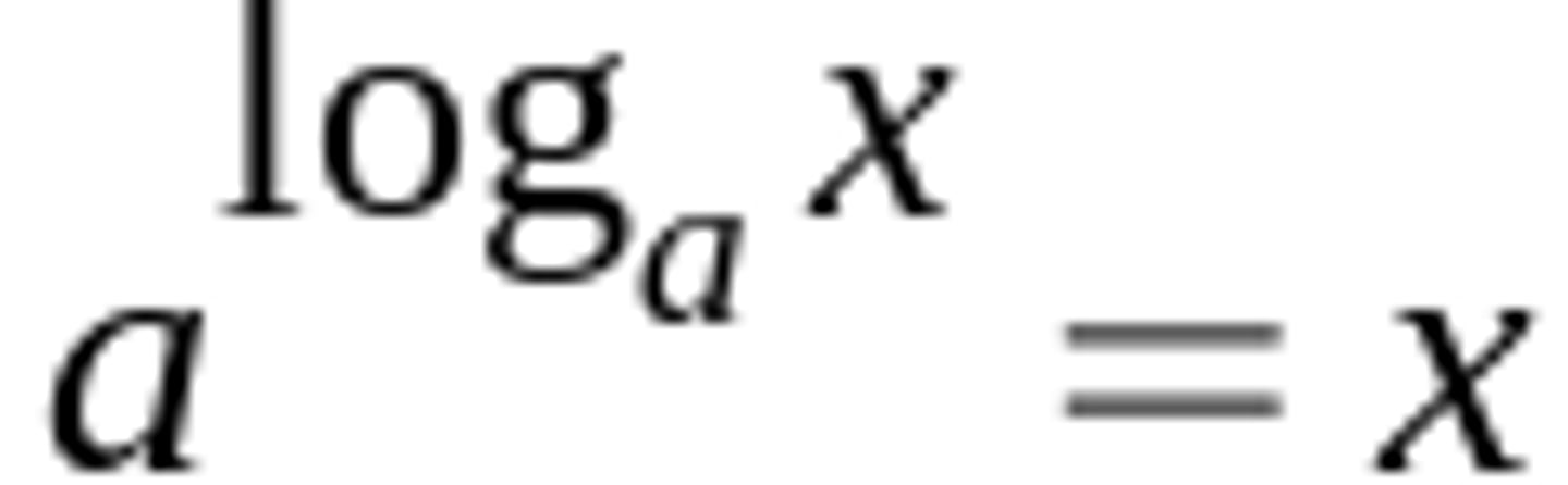 <p>If you raise a number to the power of a logarithm that has that number as its base, it is equal to the number that you used in the logarithm.</p>