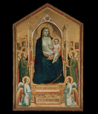 <p><span>Giotto, <em>Virgin and Child Enthroned, </em>1305-1310</span></p>