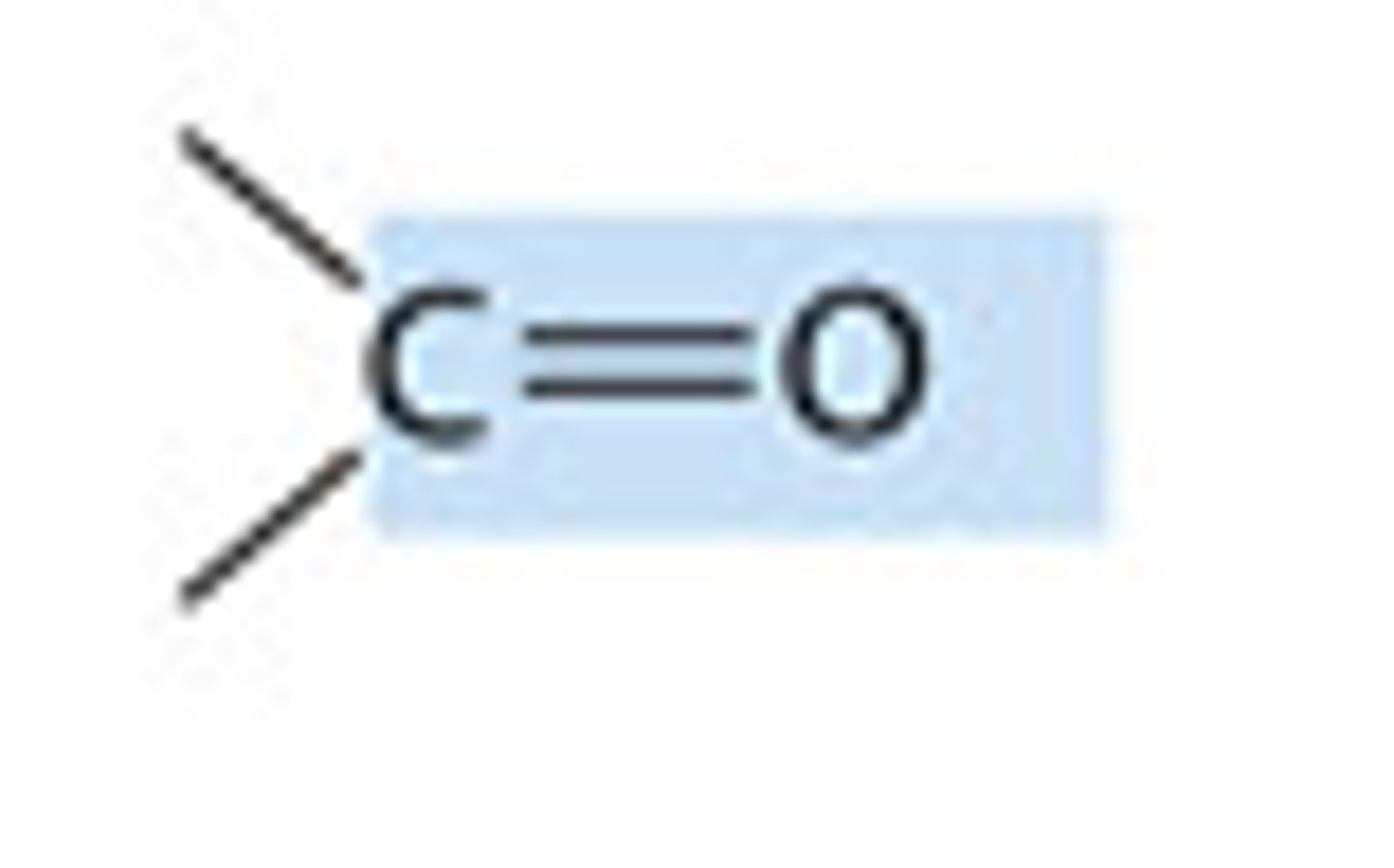 <p>a carbon linked by a double bond to an oxygen atom. also called an aldehyde or a ketone depending on its location.</p>