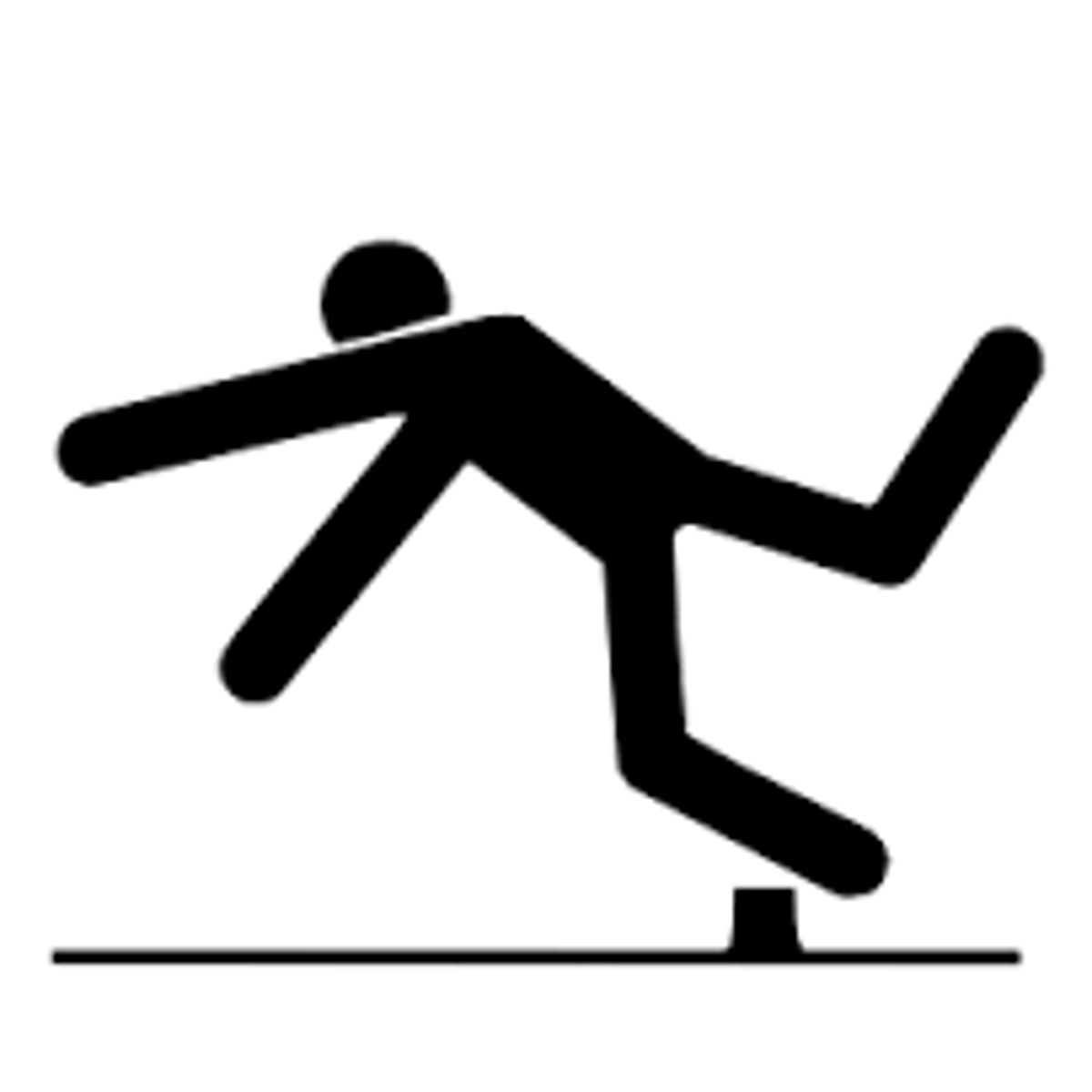 <p>he/she tripped</p>