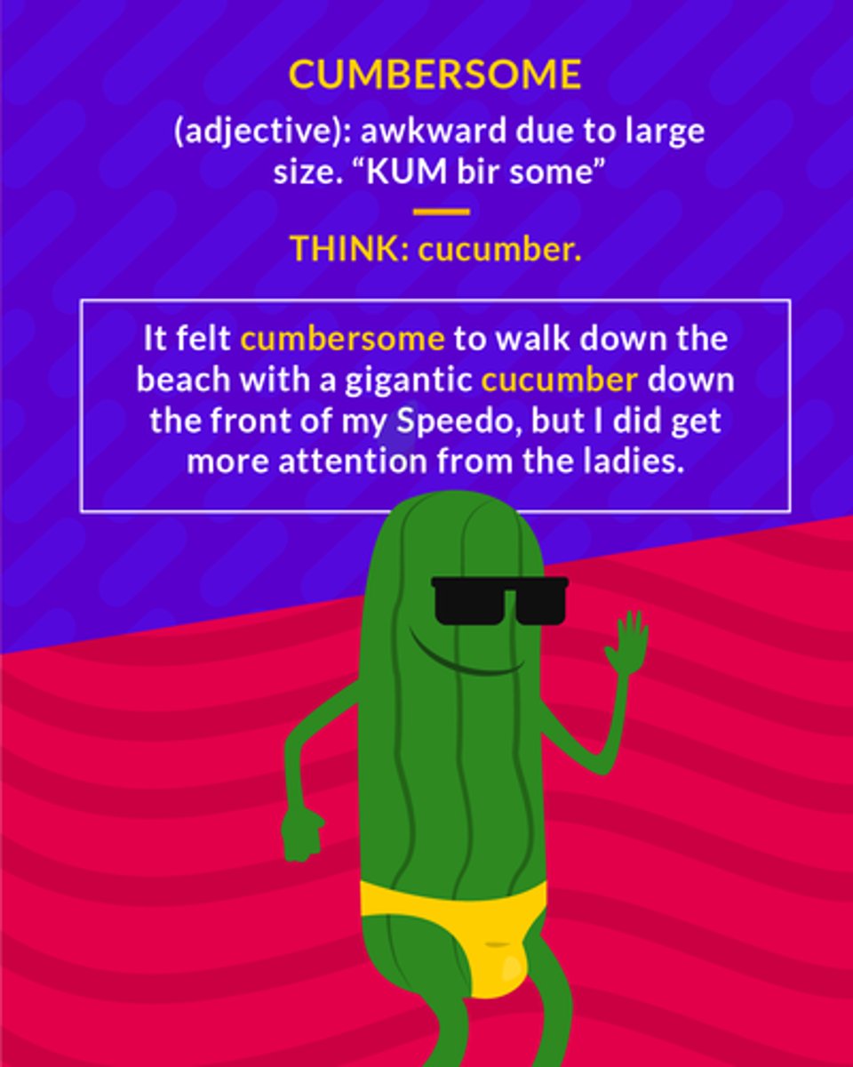 <p>awkward and hard to handle</p>