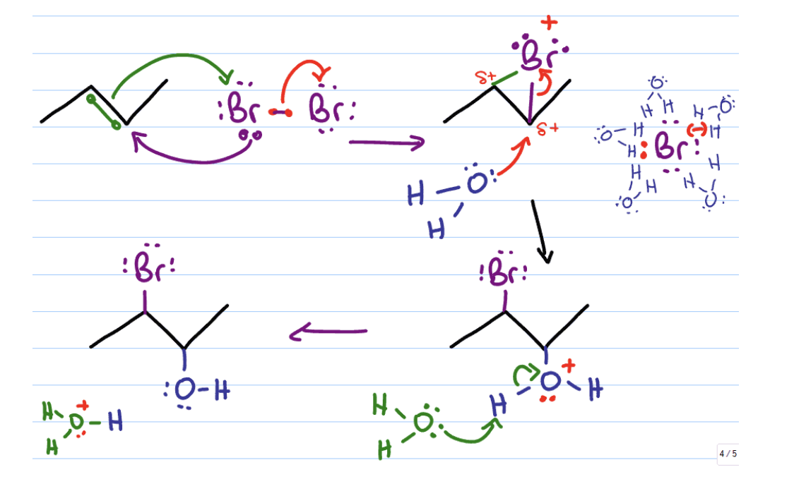 <ul><li><p>OH group on more substituted carbon</p></li></ul><p></p>