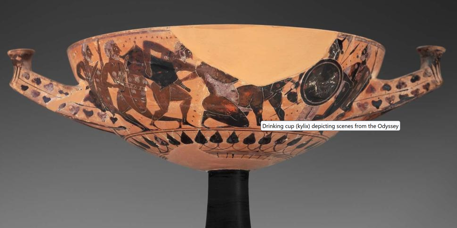 <p>Odysseus and Polyphemus</p>