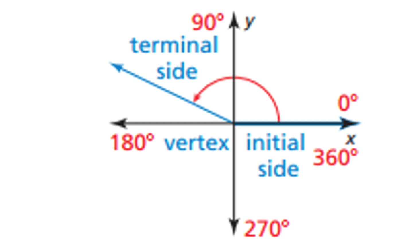 <p>The fixed ray of an angle in standard position in a coordinate plane</p>
