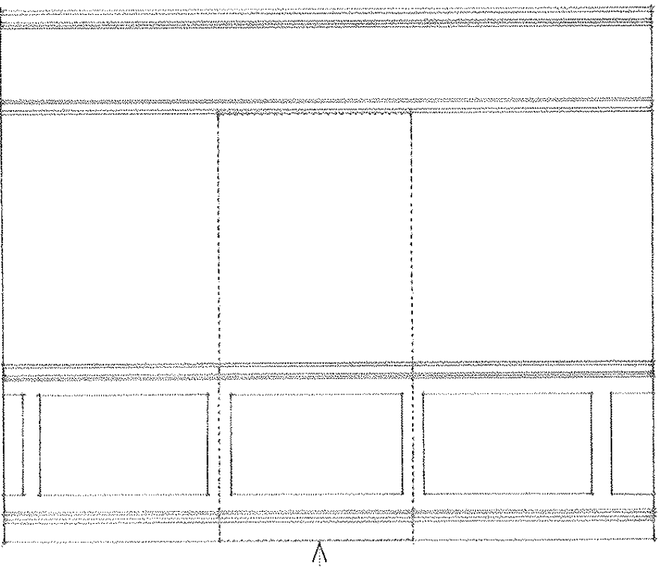 <p><span>A door hinged to be flush with the wall on either side and treated so as to be indiscernible when closed</span></p>