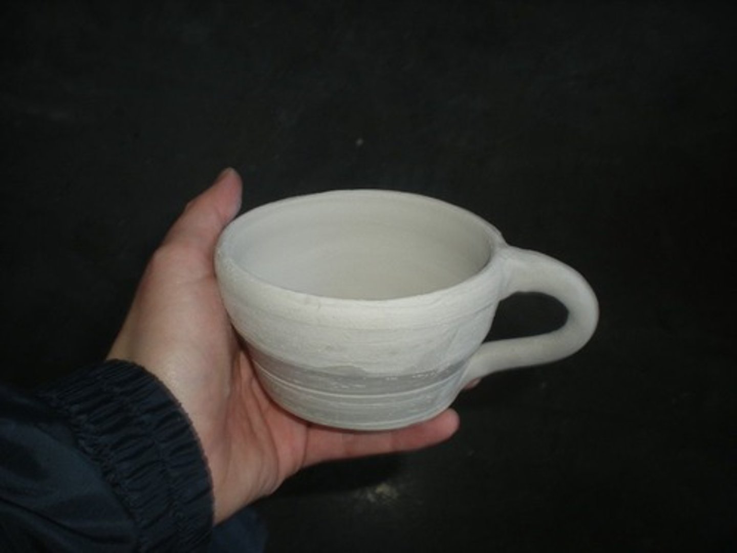 <p>Clay in which all the moisture has dried out. The clay is a lighter color and the piece is very fragile, no attaching or carving can be done in this stage.</p>