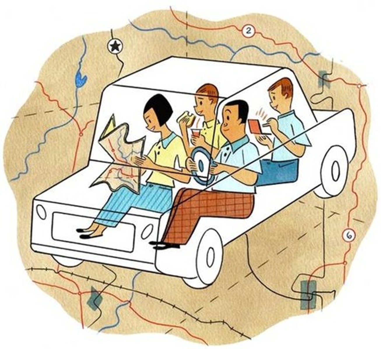 <p>to take a trip</p>