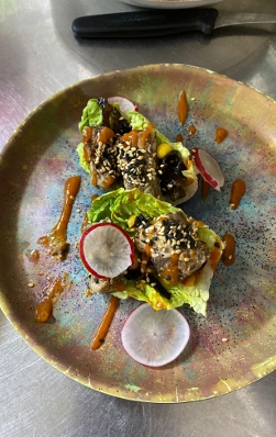 <p>Chilli Iberico Ribs</p>