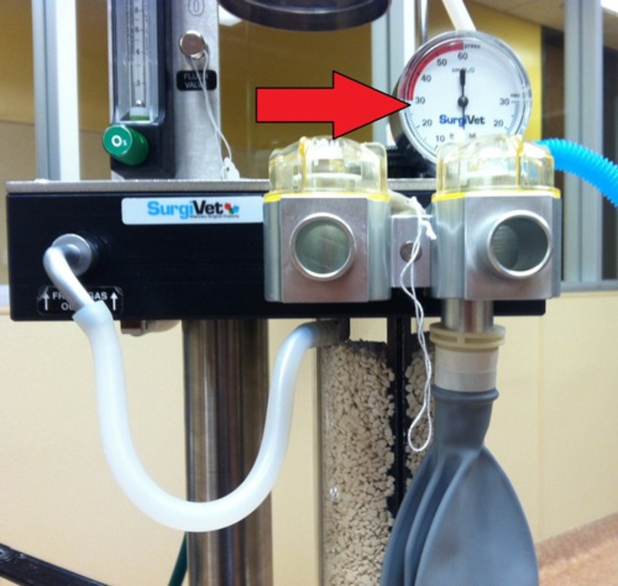 <p>Measures the pressure in a closed system.</p>