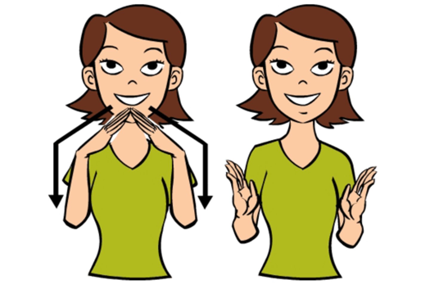 <p>Outline shape of roof and walls. Extend your two hands, then starting at the roof, outline the slanting roof line - then the vertical walls (We don't usually outline the ground).</p>
