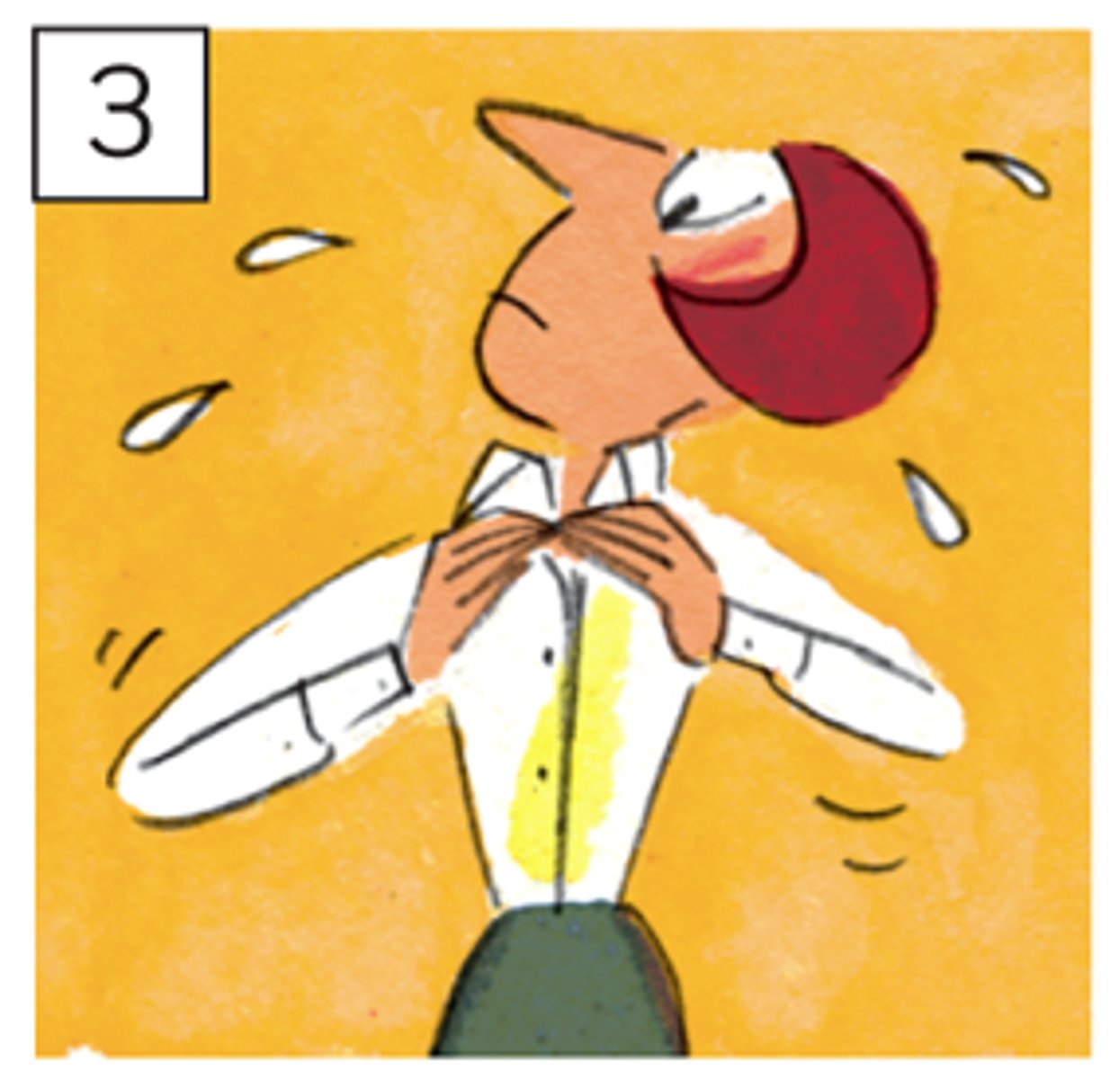 <p>she puts</p>