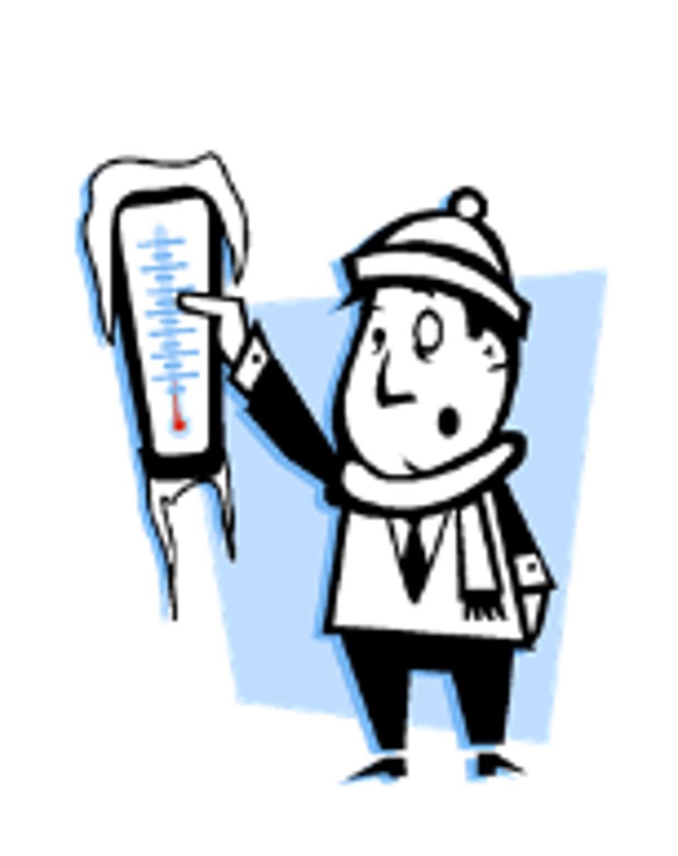 <p>Hace (mucho) frío.</p>