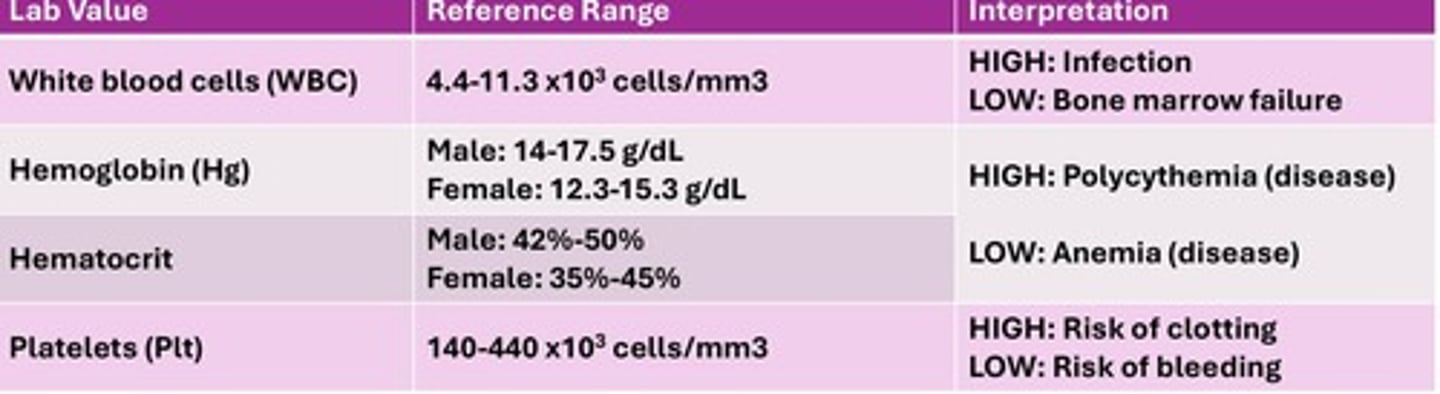 <p>lack of granulocytes, group of white blood cells</p>