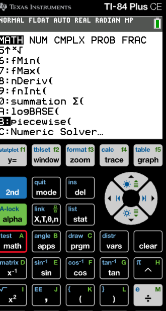 <p>MATH then scroll down to A:logBASE:</p>