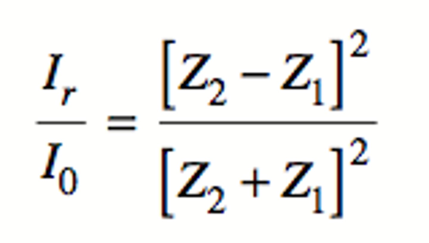 <p>fraction of the incident intensity that is reflected</p>