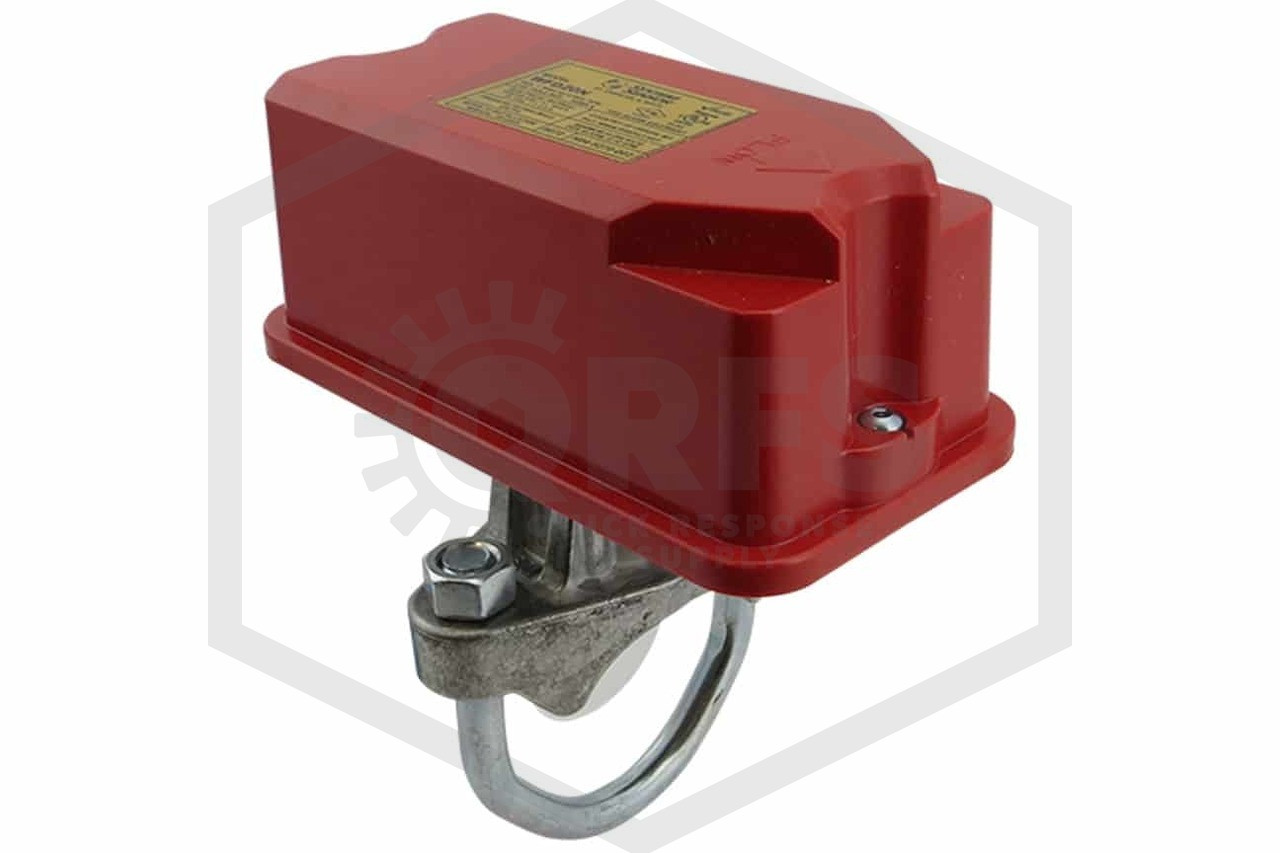 <p>A device which initiates an alarm indicating a flow  of water in a sprinkler system.</p>