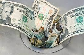 <p><strong>If work or money is or goes ~, it is spoiled or wasted:</strong></p><ul><li><p><span><em>If the factory closes, that will be a million dollars' worth of investment _.</em></span></p></li><li><p><span><em>Buying such an expensive car was like throwing money _ because he hardly ever drives it.</em></span></p></li></ul><p>→ phung phí, đổ sông đổ biển hoặc bị hủy hoại</p>