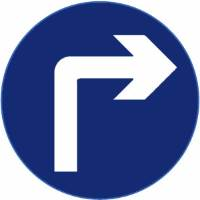 <p>What action should be taken when you see the following signboard?</p>