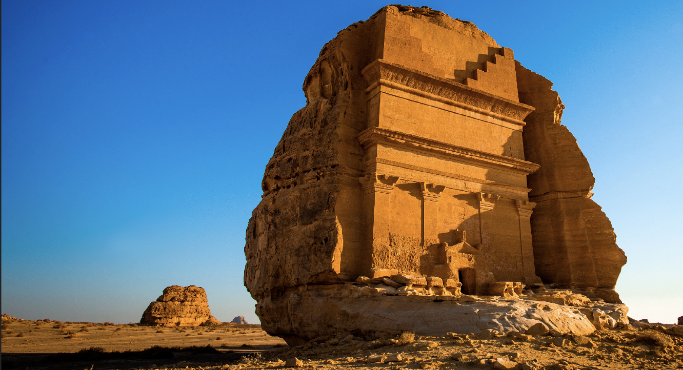 <ul><li><p><span>Compared to: Hegra Archaeological Site, Qa-r-al, Farid, “The Lonely Castle”</span></p><ul><li><p><span>Largest of the 1st century Nabataean tombs</span></p></li><li><p><span>Petra, archaeological site in a lot of contemporary media</span></p></li></ul></li></ul><p></p>
