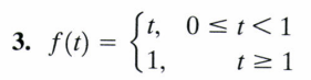 <p>use the definition to find L{f(t)}</p>