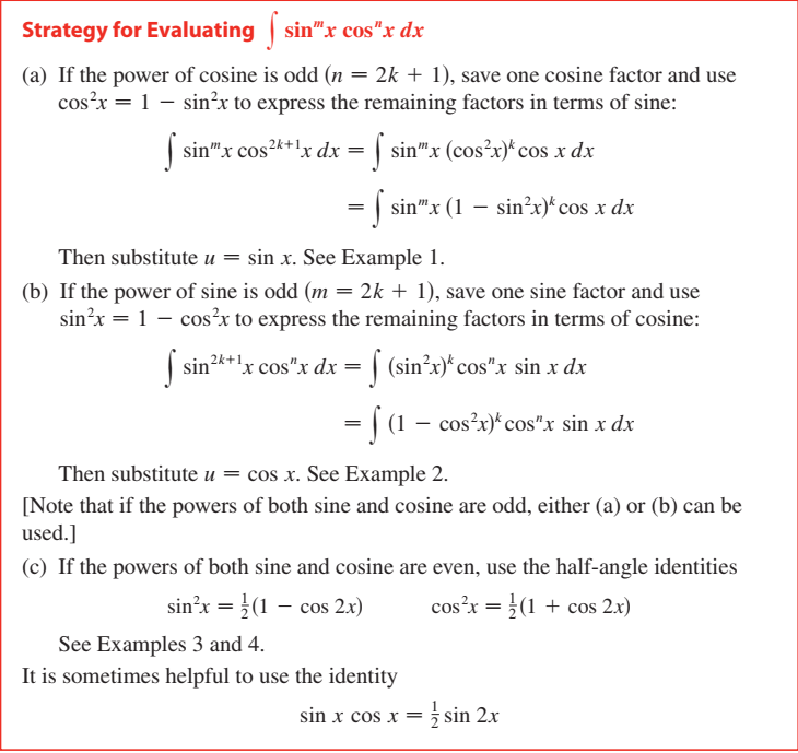 <p>Trigonometric Integrals 1</p>