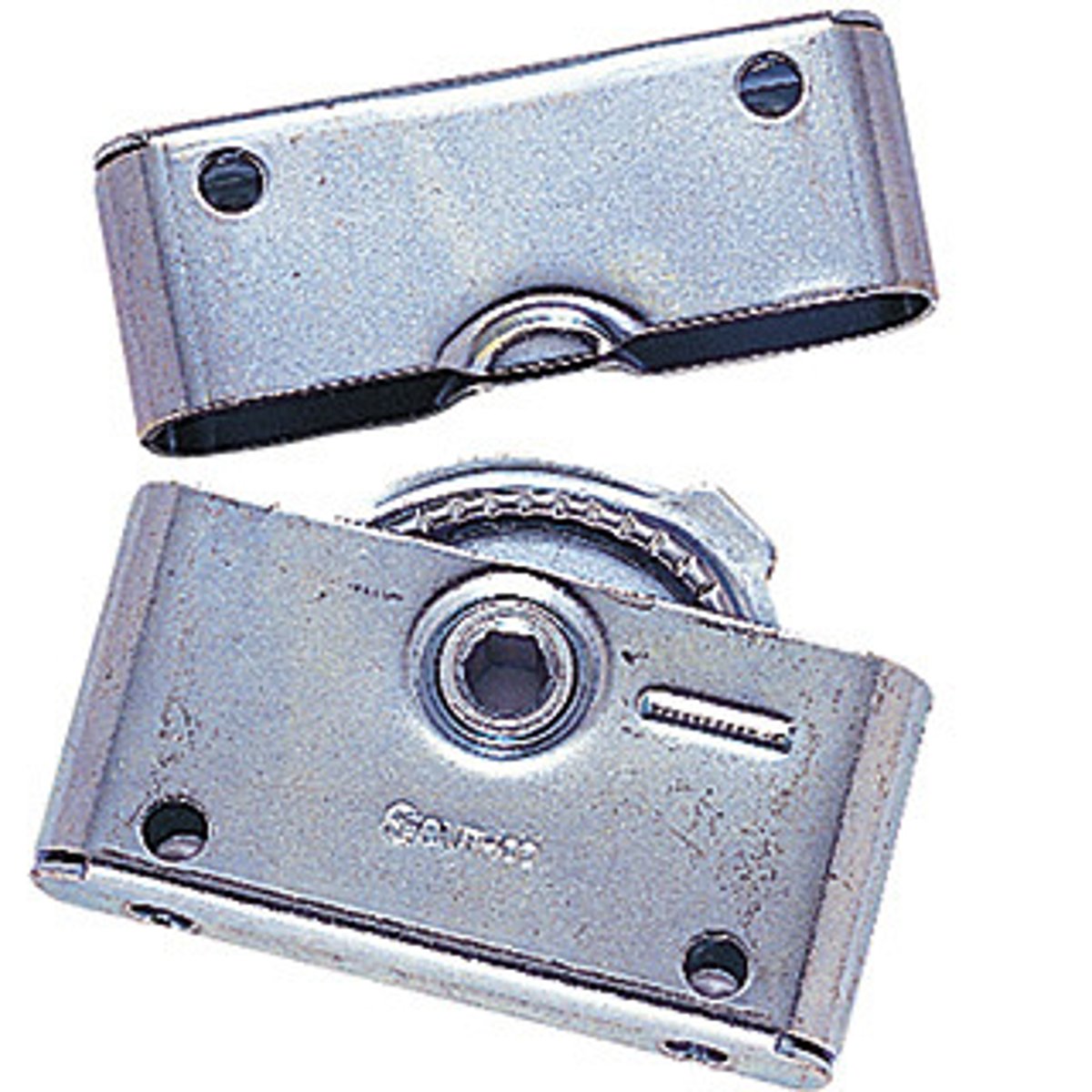 <p>a hidden mechanism used to temporarily join large units of scenery together</p>