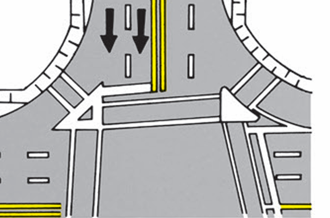 <p>Traffic Island Marking</p>