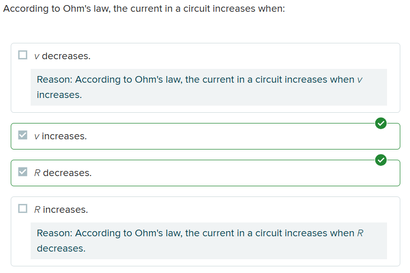 <p><em>b. v</em> increases.</p><p><em>c. R</em> decreases.</p>