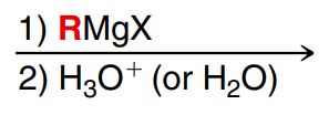 <p>Reduction with Grignard reagent </p>