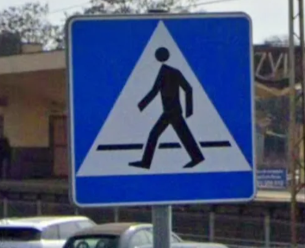 <p>Single line on crossing </p>