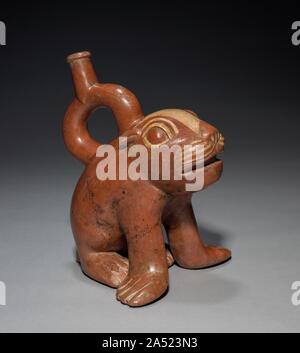 Sea lion pup vessel, 200-850 CE, Moche style, Peru, ceramic

Feline vessel, 200-850 CE, Moche style, Peru, ceramic