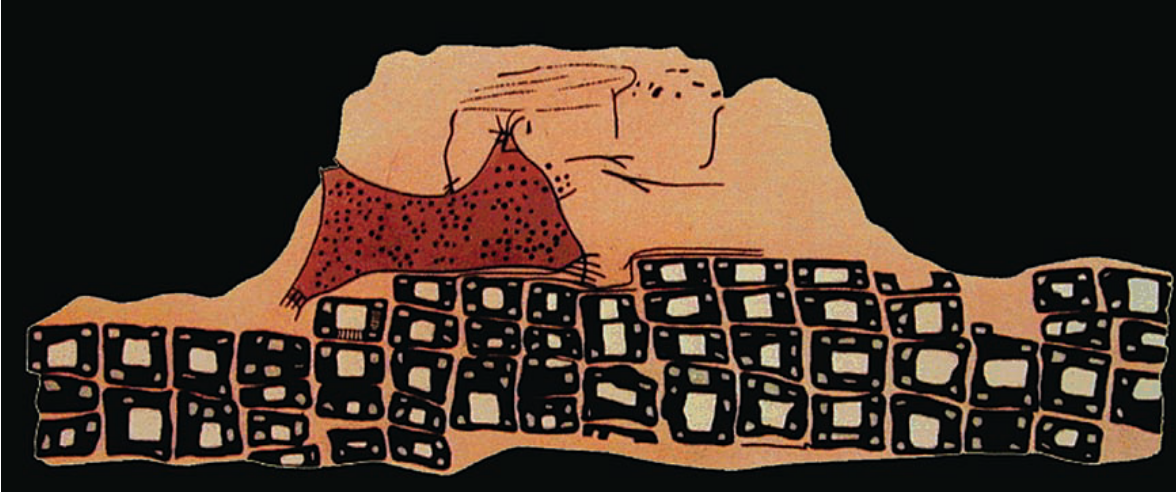 <ul><li><p>Neolithic</p></li><li><p>Possibly shows a town during a volcanic eruption</p></li><li><p>1st known landscape without humans &amp; animals</p></li></ul><p></p>