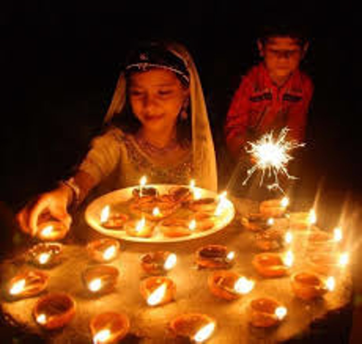 <p>The Hindu festival of lights, held in the late fall. It celebrates new beginnings, good over evil.</p>