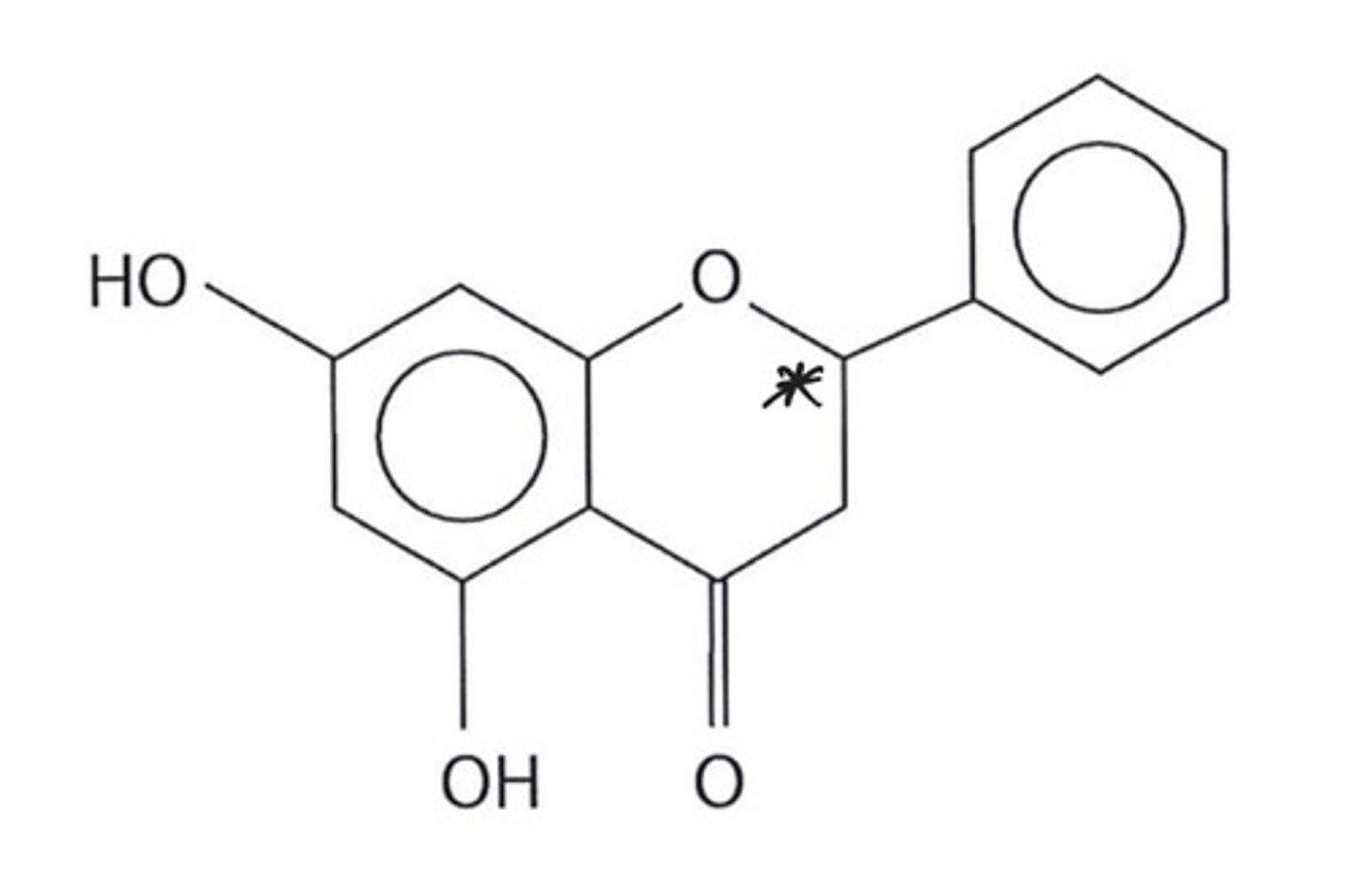 <p>there are 4 different groups attached to the carbon atom marked with an asterisk</p>