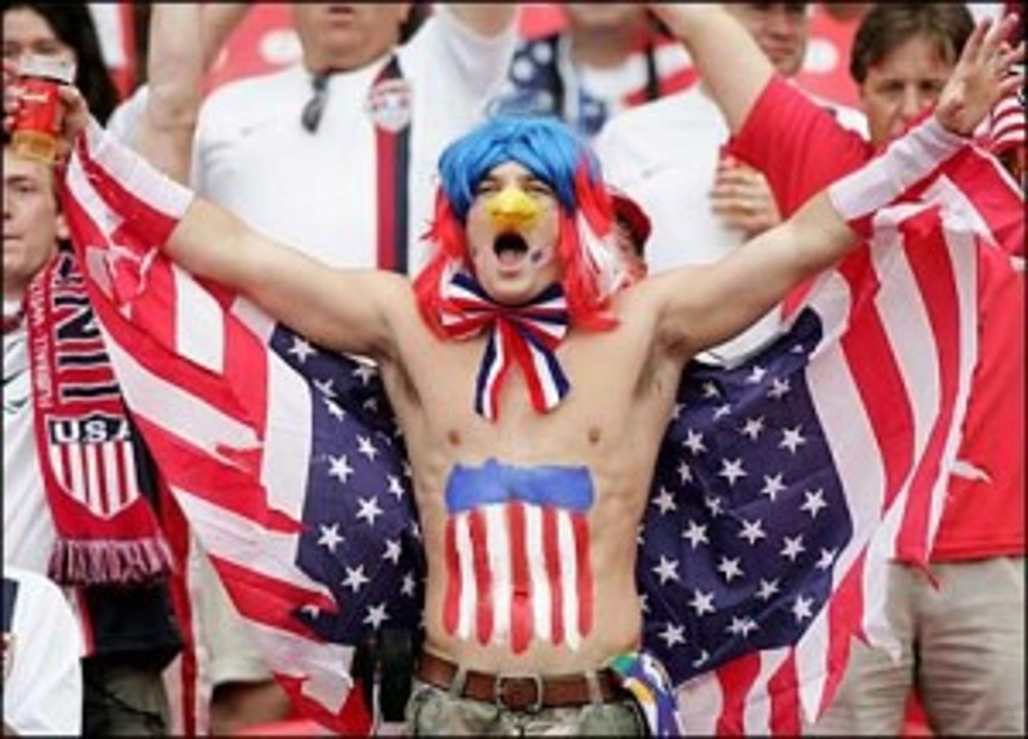 <p>Excessively patriotic or biased toward one's group</p>