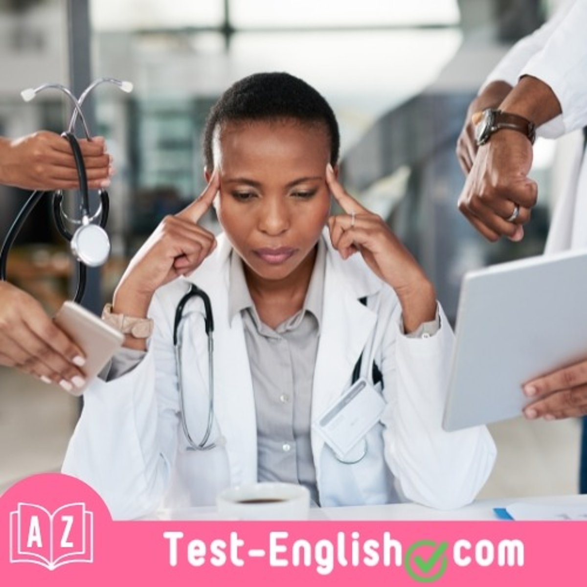 <p>Jane has a _____ job that leaves her with little time for herself.</p>