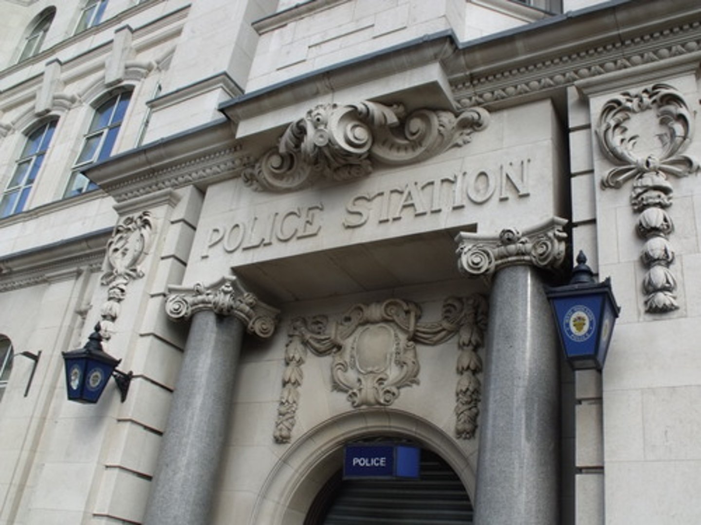 <p>The police station</p>