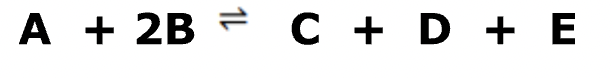 <p>-A or B is used up</p><p>-forward reaction is favoured so more C, D &amp;amp; E will form</p><p>(equilibrium has moved to RHS)</p><p>-a new equilibrium is established</p>