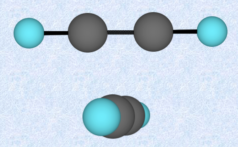 <ul><li><p>Minimal repulsion between two electron groups happens when the groups are on opposite sides of the central C atom </p></li><li><p>Bond angle of 180 degrees</p></li><li><p>Example: CO2</p><p></p></li></ul><p></p>