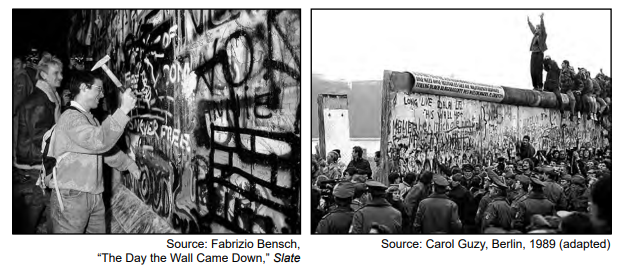 <p><strong>January ‘24 - #21</strong></p><p>What was an immediate result of the actions shown in these photographs?</p><p>1) the creation of a one-party political system </p><p>2) the rise of fascist dictators</p><p>3) an easing of tensions between Eastern and Western Europe</p><p>4) the formation of North Atlantic Treaty Organization</p>