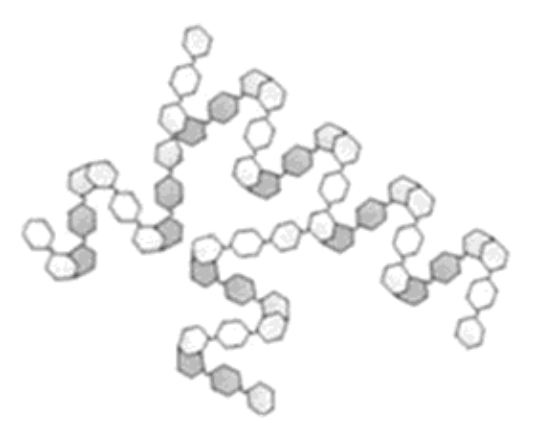 <p>What type of polysaccharide is depicted in the image shown below?</p><ul><li><p>glycosaminoglycans</p></li><li><p>cellulose</p></li><li><p>chitin</p></li><li><p>amylopectin</p></li><li><p>amylose</p></li></ul><p></p>