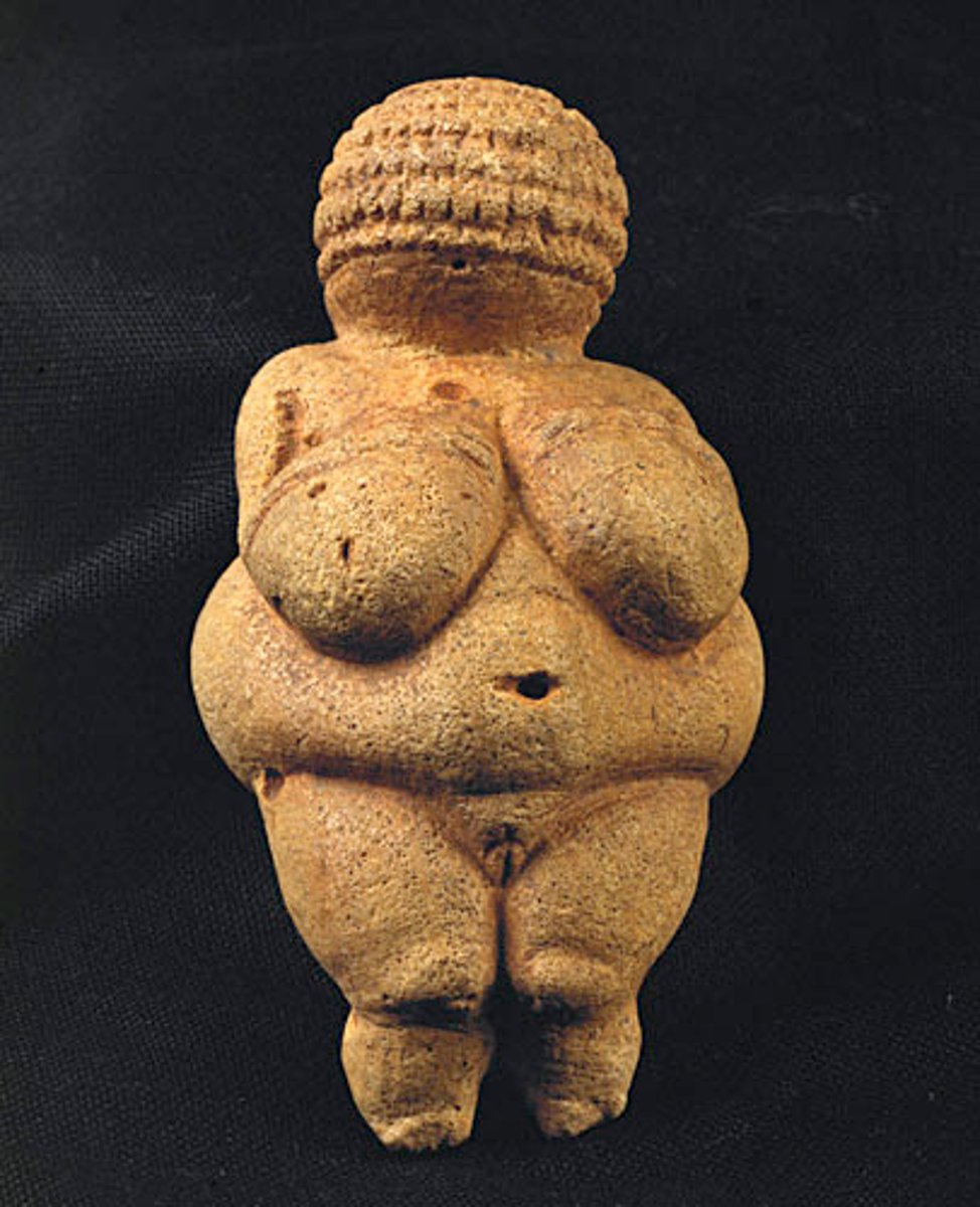 <p>Paleolithic Art, fertility goddess</p>