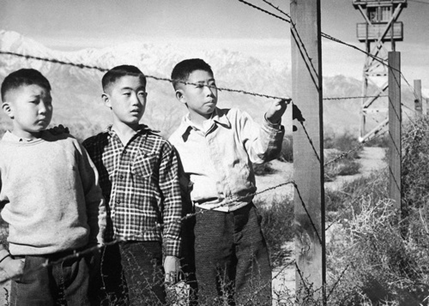 <p>camp that was like a prison. The U.S. forced Japanese-Americans to live in internment camps during the war.</p>