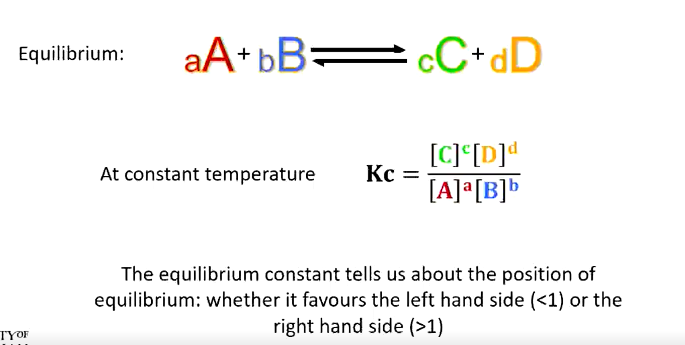 <p>Small numbers are the mole counts (big numbers next to a formula e.g. 3 in 3H₂<span>O</span>)</p>