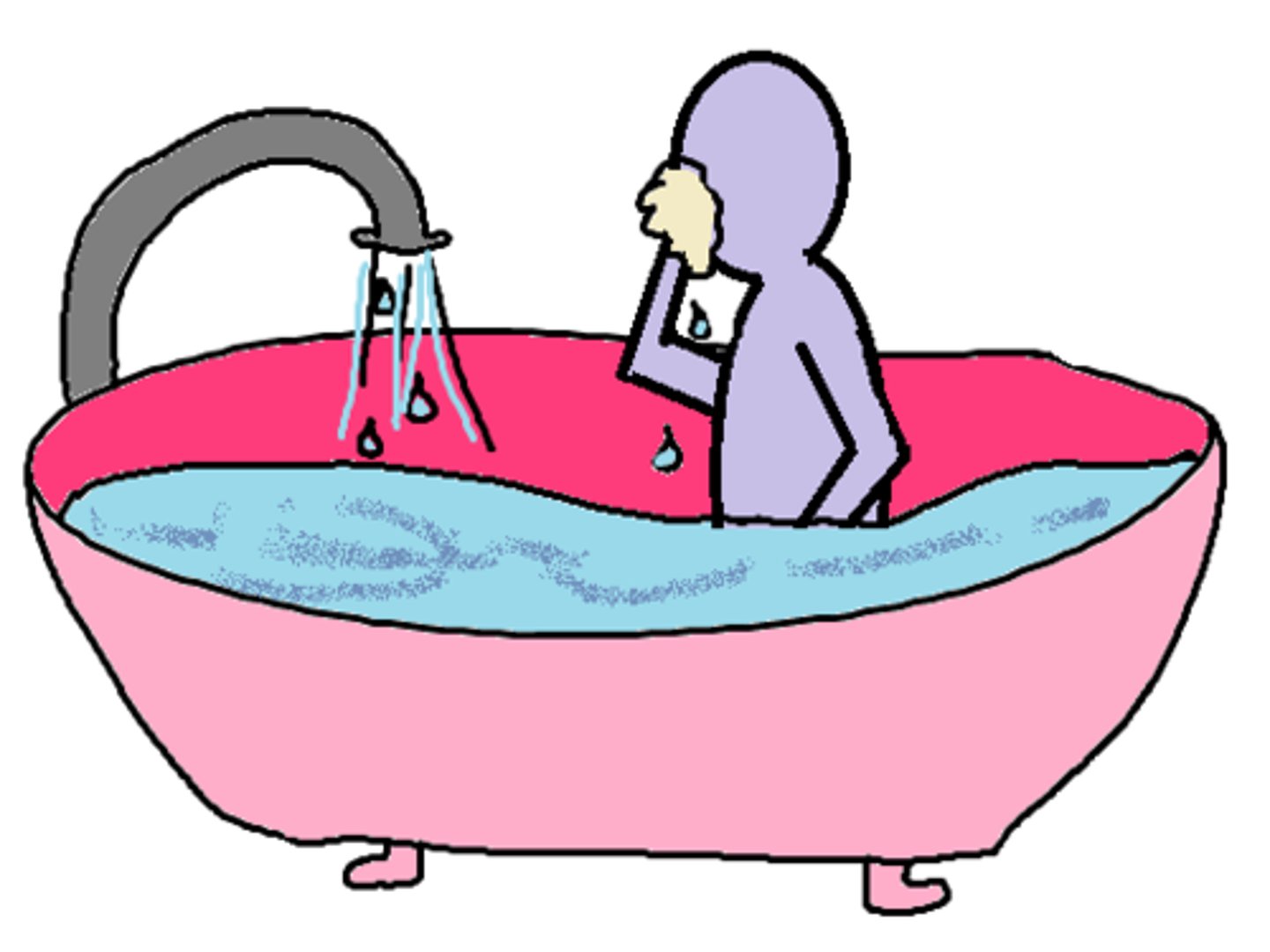 <p>to take a bath</p>
