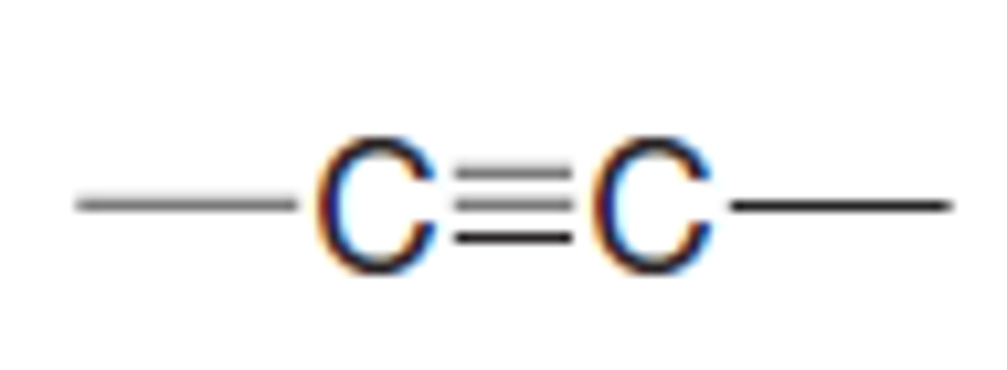 <p>triple bond carbon</p>