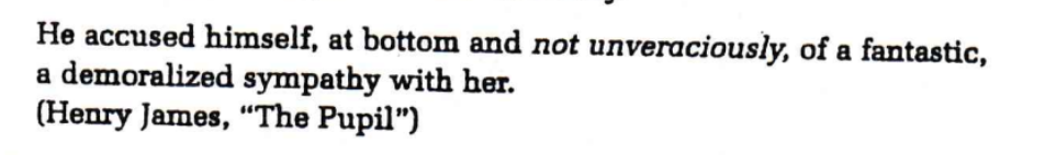 <p>a form of understatement in which the negative of an antonym is used to achieve emphasis and intensity</p>