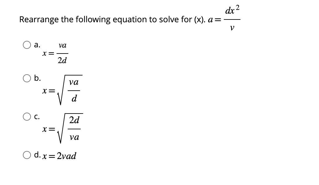 <p>Rearrange to following equation</p>