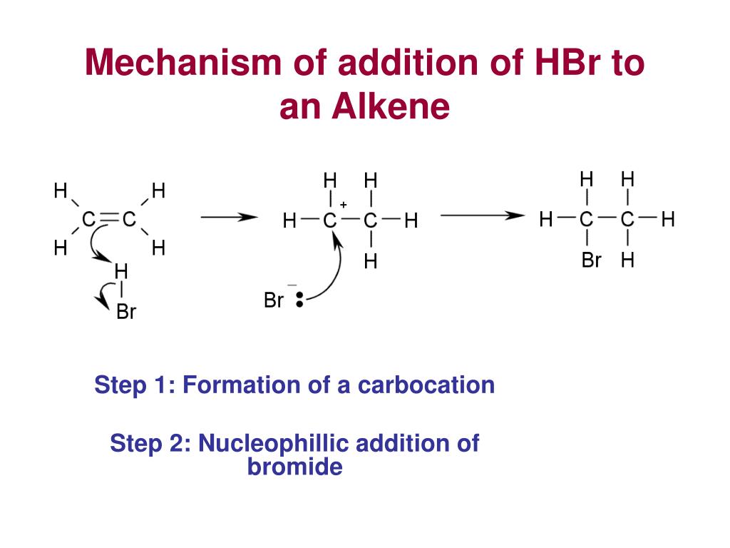 <p>alkene + hh (HCl) → haloalkanes (2 possible products)</p>